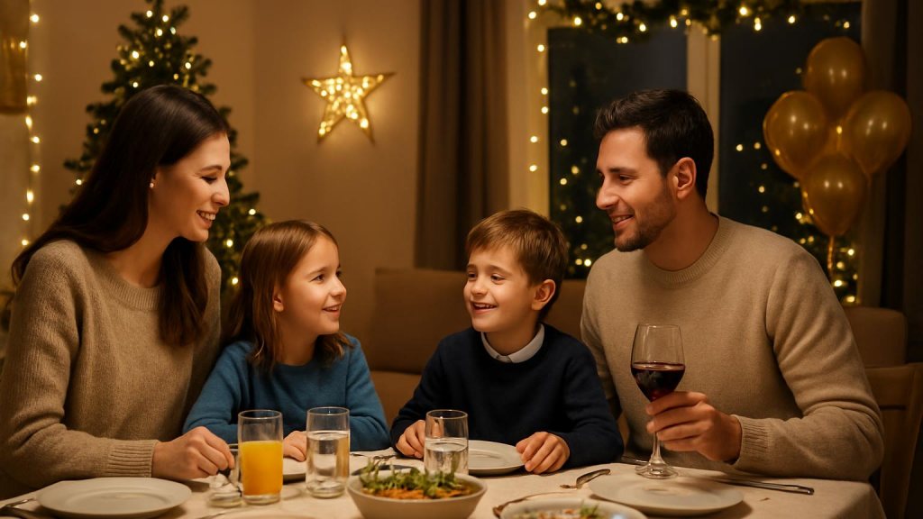 Capodanno con bambini a Salerno: soggiorni, cena e attività per famiglie Famiglia con bambini in ambiente accogliente per Capodanno