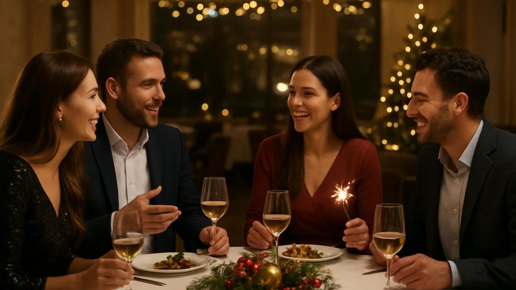 Capodanno per gruppi a Salerno: cenoni e serate per socializzare Gruppo di adulti in contesto sociale per Capodanno